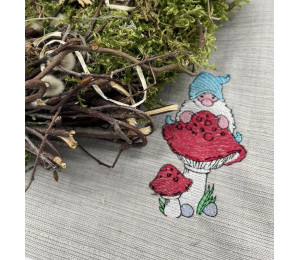 ADVENTSKALENDER 12. Dezember - Stickserie Frühlings Wichtel